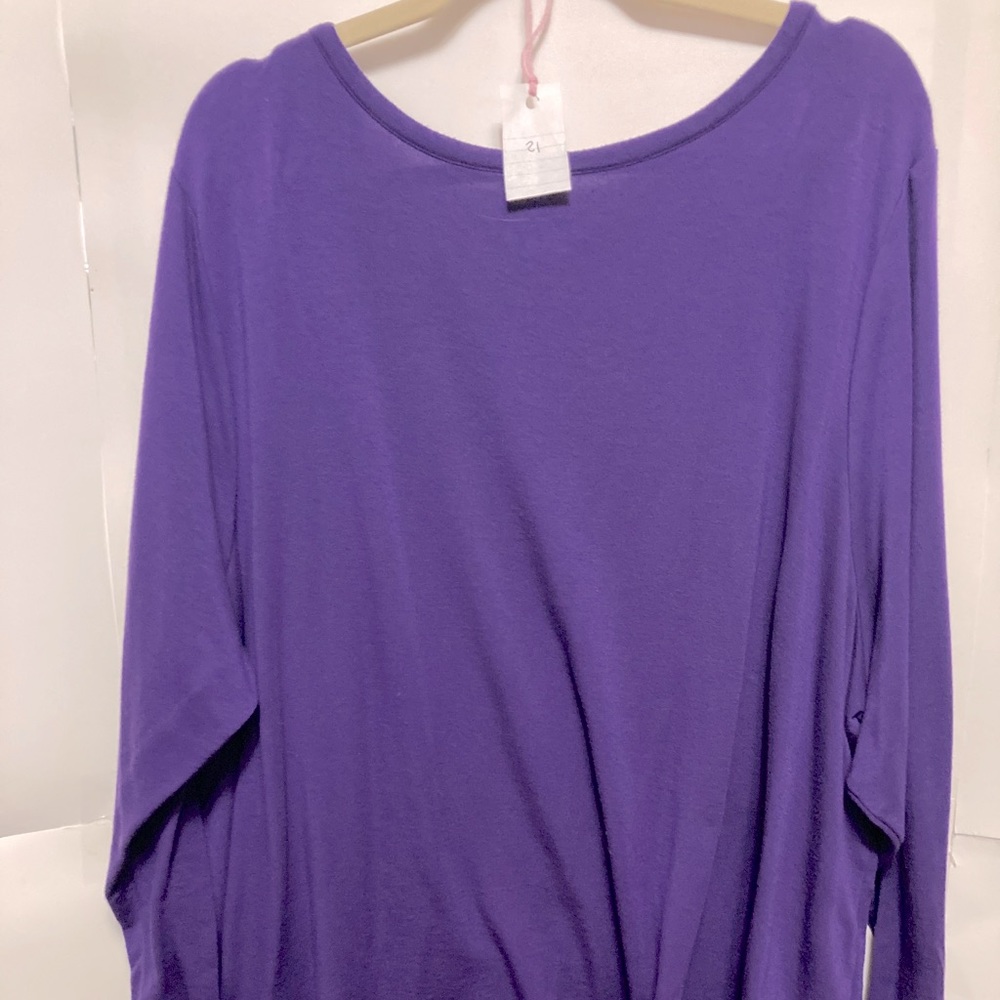 Purple long sleeve T-shirt - Picture 2 of 3